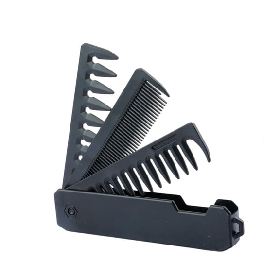 POYOGA 3 in 1 Folding Hair Comb Travel Pocket Comb Hair Picking Comb Detangling Comb