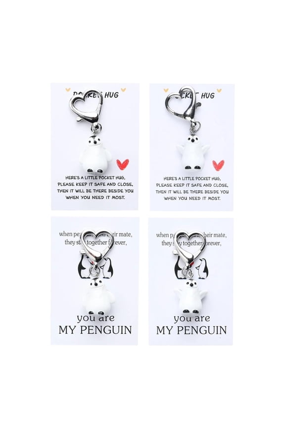 POYOGA 3D Penguins Keychains Accessories Perfect For Daily Use Pocket Hug Gift