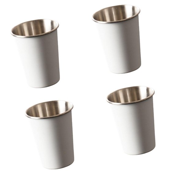POYOGA 4pcs Stainless Steels Cup Stackable Camping Cup for Outdoor Travel Hiking