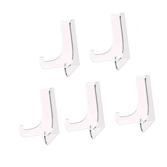 POYOGA 5 Pack Acrylic Easel Display Stand for Stable Presentation Photo Frame Holder