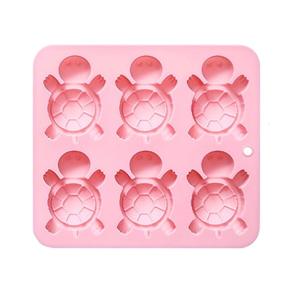 POYOGA 6 Cavity Turtles Silicone Mousse Cake Mold Chocolate Baking Mold Kitchen Tool