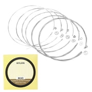 POYOGA 6Pcs/pack Folk Guitar String, Nylon Core Guitar Strings Replacement .028-.043