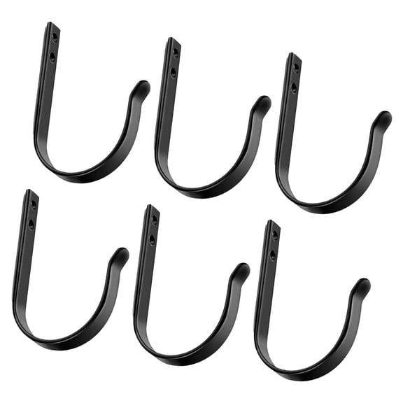 POYOGA 6Pieces Metal Wall Hooks For Hanging Pots Utensils Tools Towels Household Use