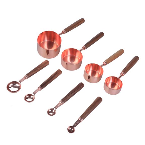 POYOGA 8Pcs Stainless Steels Coffee Scoops Small Cup Tablespoon Measuring Spoon