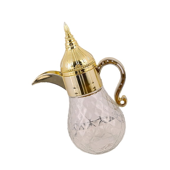 POYOGA Beautiful Hand Blowing Glass Pitcher Middle Eastern Theme for Cold Beverages