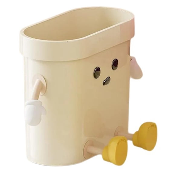 POYOGA Bedroom and Bathroom Trash Can Nordic Modern Waste Bin for Limited Space