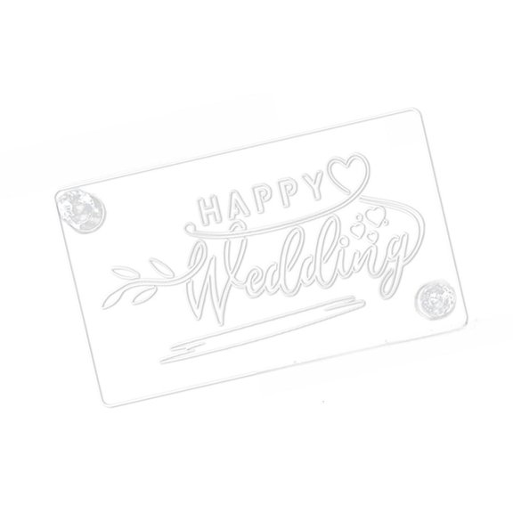 POYOGA Birthday Cake Top Stencil Cake Decorating Template for Baking Biscuits Bread