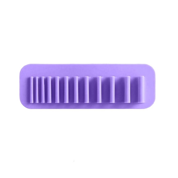 POYOGA Brush Drying Rack Silicone Cosmetic Brush Storage Holder for Tile Bathroom