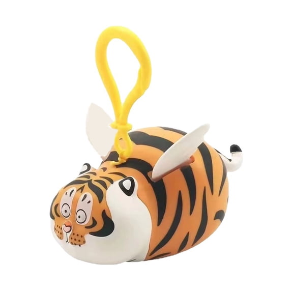 POYOGA Car Keychain Exquisite Fat Tiger Keychain Charm Stretch Pendant Ornament