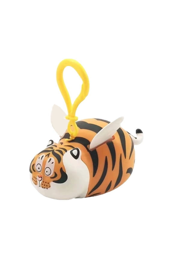 POYOGA Car Keychain Exquisite Fat Tiger Keychain Charm Stretch Pendant Ornament