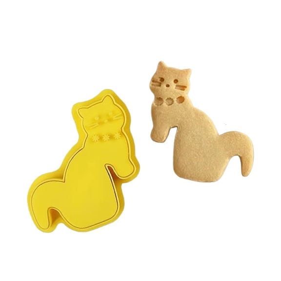 POYOGA Cats Shape Baking Molds Dishwasher Safe Tool For Cookie Cakes And DIY Crafts