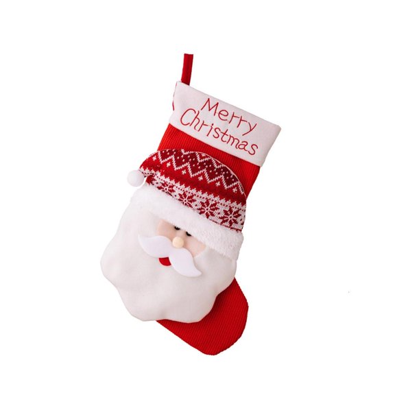 POYOGA Christmas Stocking Gift Storage Bag Large Capacity Polyester Home Decoration