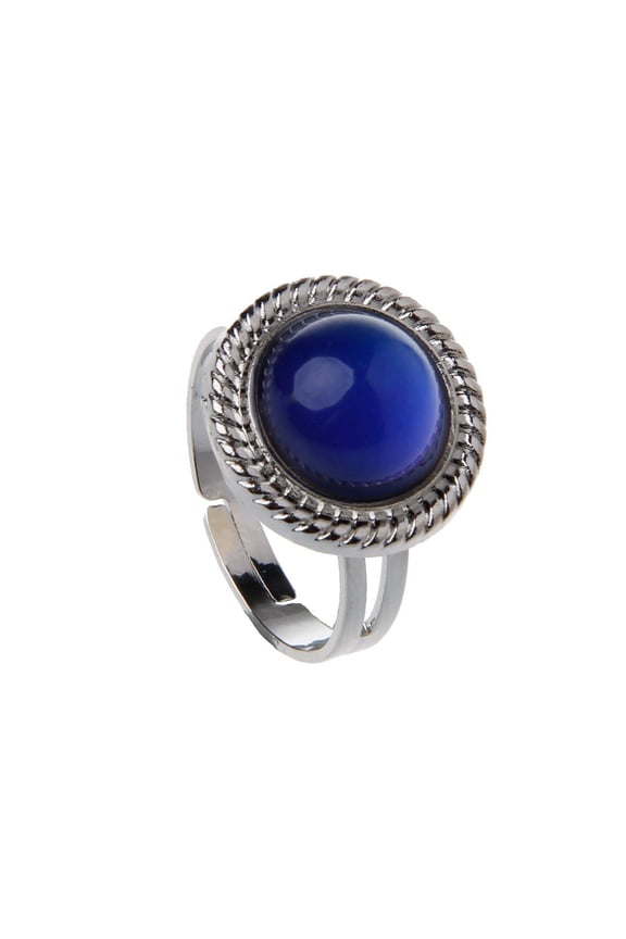 POYOGA Creative Gemstone Color-changing Adjustable Open Ring Magic Stone Mood Ring