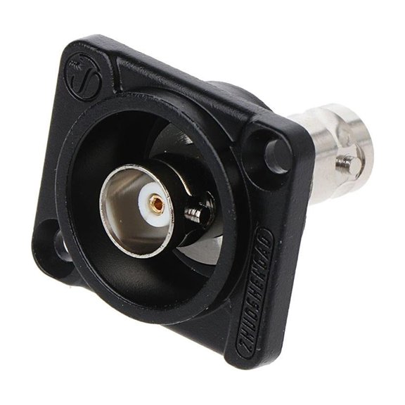 POYOGA D-Type Double BNC Plug Connector Chassis Panel Mount Adapter o Monitoring Pa