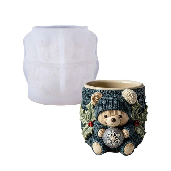 POYOGA DIY Silicone Flowerpot Mold Creative Resin Cement Concrete Craft Projects