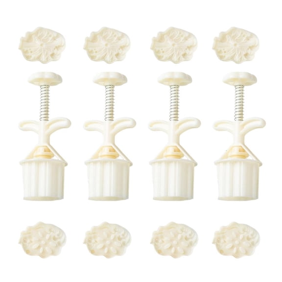 POYOGA Dessert Molds Traditional Molds Set Lotuses Root/Leaf Shape Cake Molds Set 50g
