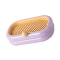 thumbnail image 1 of POYOGA Double Layer Square Soap Dish Cover Plastic Drain Soap Box Household Storage, 1 of 11