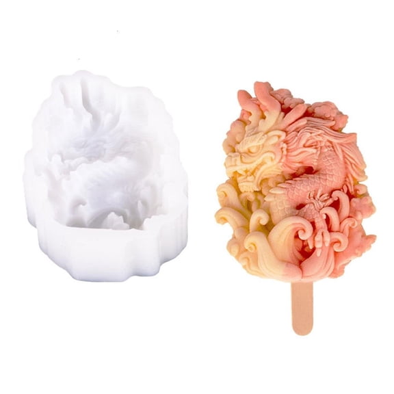 POYOGA Dragon Shape Silicone Popsicles Molds Cake Candy Candy Mold Ices Maker