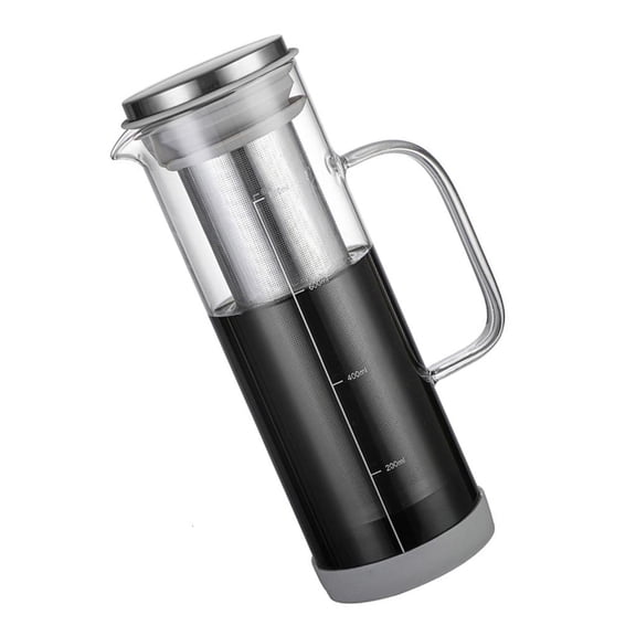 POYOGA Elegant 800ml Capacity Glass Cold Brew Coffee Maker with Steel Filter