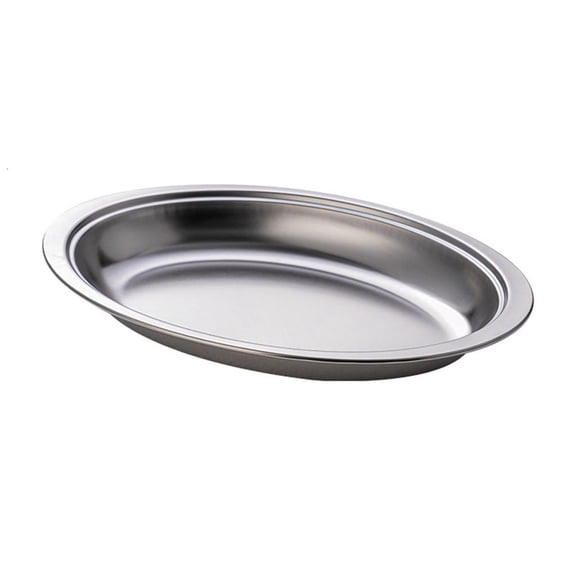 POYOGA Elegant Oval Fish Plate Stainless Steel Platter for Home and Restaurant Use