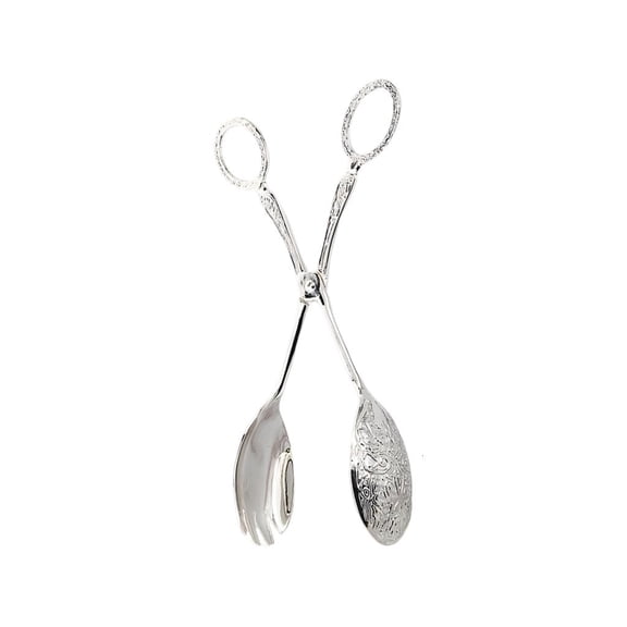 POYOGA Engraving Metal Salad Servers Kitchen Tongs For Catering Event And Family Use