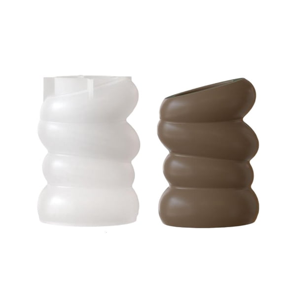 POYOGA Flexible Vase Mold Pebble Shape for Creative Resin Art and Concrete Crafts