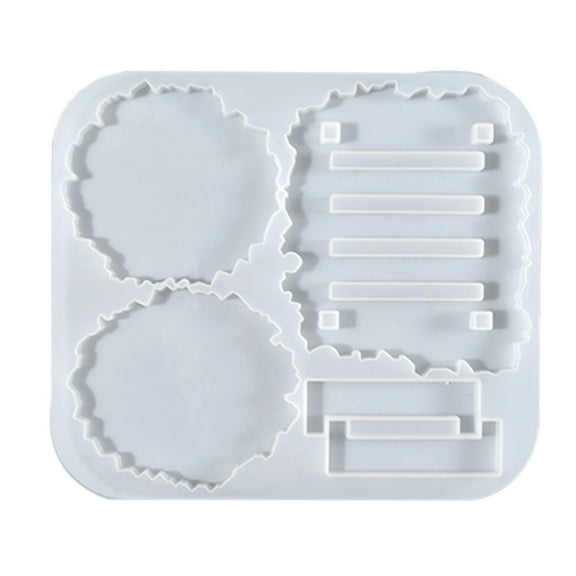 POYOGA Flower Tea Tray Coaster Resin Mold Making Coaster Resin Mold for Cup Mat