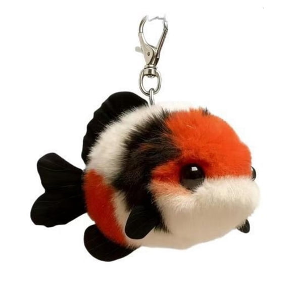 POYOGA Fuzzy Fish Fish Plush Stuffed Hanger Great For Bag Or Car Decors