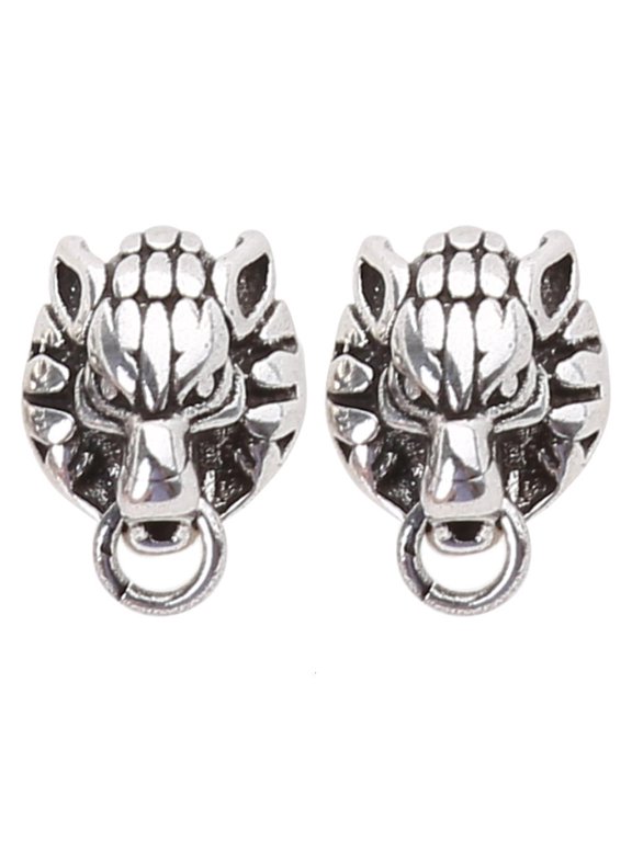 POYOGA Gothic Wolf Head Earrings Ear Studs Earrings Stud Earrings