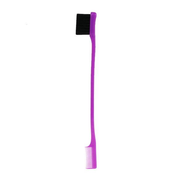 POYOGA Hair Comb Edged Control Brushes Double Sided Beauty Eyebrow Combing Makeup Tool