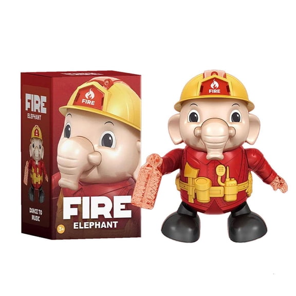 POYOGA Interactive Fireman Elephant Toy With Dance Moves And Sound Effects
