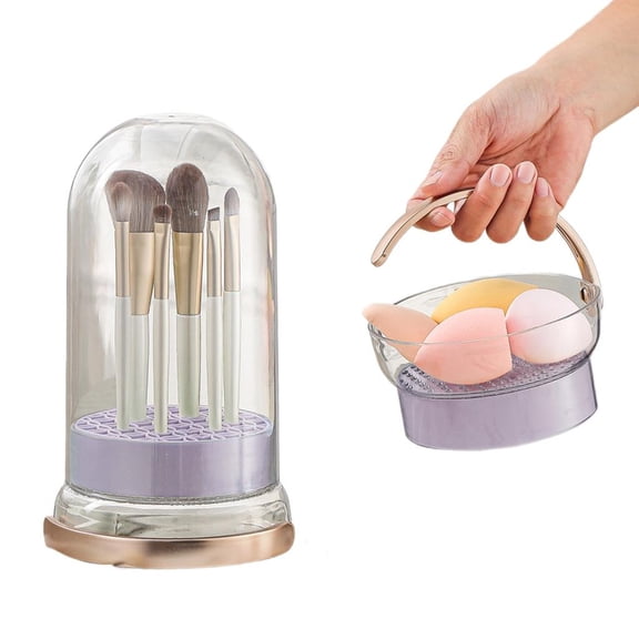 POYOGA Makeup Brush Holder Stand for Drying and Storage Beauty Accessories Organizer