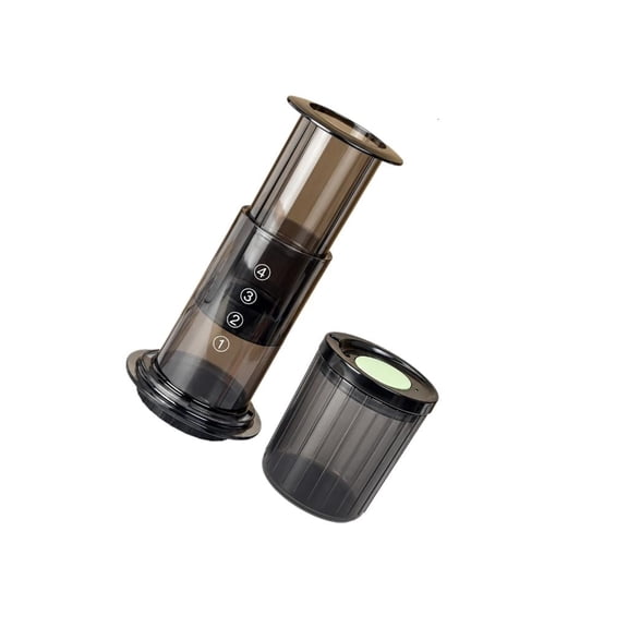 POYOGA Manual Coffee Brewer with Fine-Mesh Press Filter and Clear Body