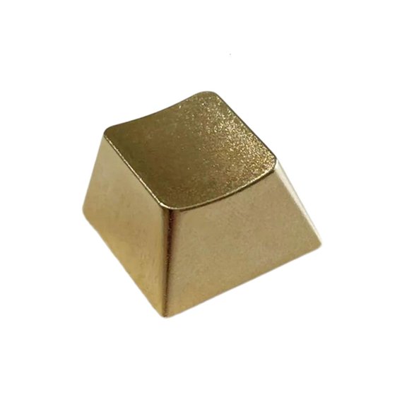 POYOGA Metal Keycap Zinc Alloy Keyboard Keycap Sandblasted Gold Finish 1PC