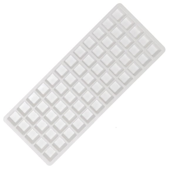 POYOGA Multipurpose 60 Cell Square Ice Tray Flexible Silicone Molds Stackable Mould