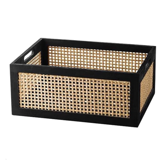 POYOGA Multipurpose Rectangular Bamboos Basket for Efficient Storage Solution