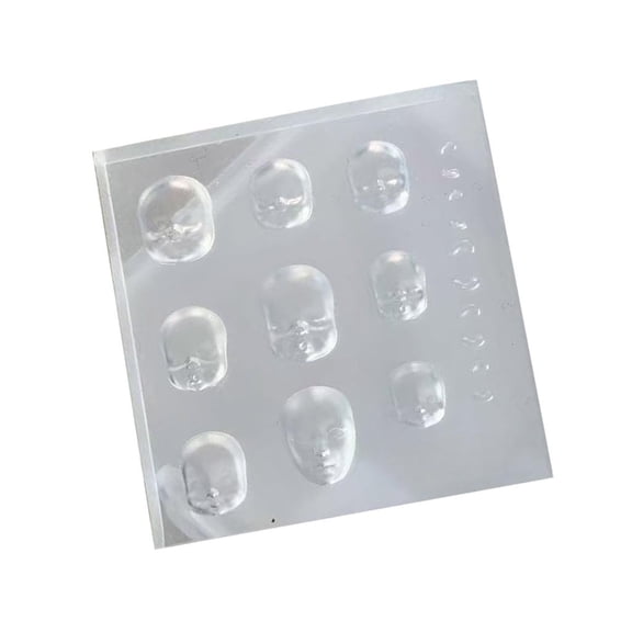 POYOGA Nail Art Silicone Mold Doll Head Manicure Mould Decorations for Manicurists