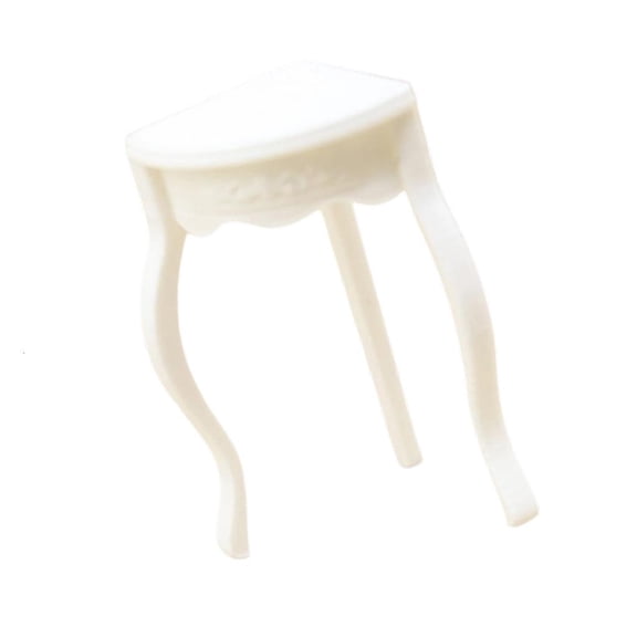 POYOGA Plastic Miniature Dollhouses Furniture Side Table with Portable Design