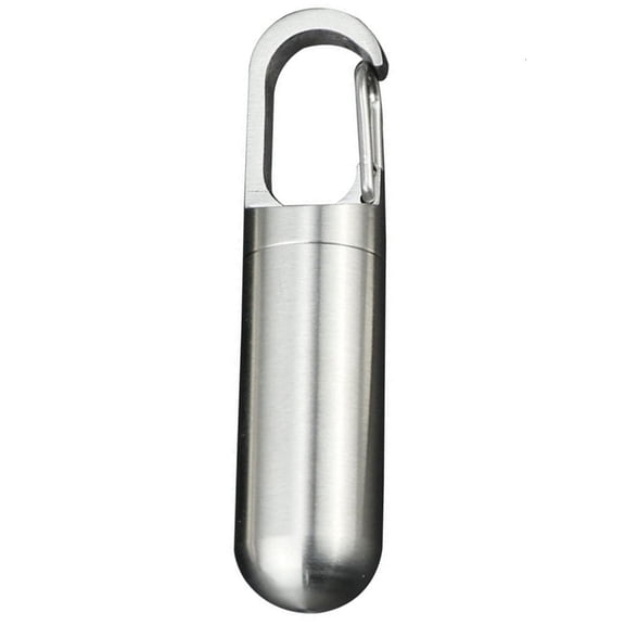 POYOGA Portable Metal Medicine Container Moisture Proof Secure Twist Lock Design