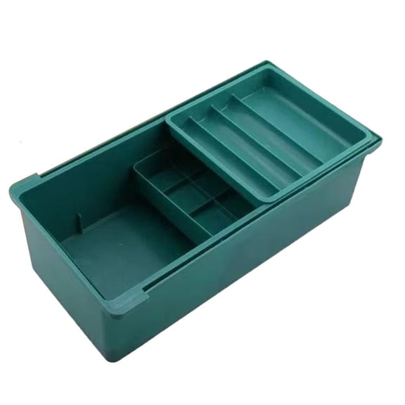 POYOGA Portable Triple Compartment Craft and Sewing Tool Box Drawer Organiser Case