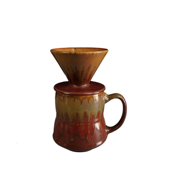 POYOGA Practical Ceramic V 60 Coffee Filter 460ml Easy To Clean And Maintain