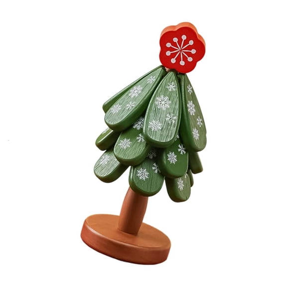POYOGA Practical Wood Table Mats Seasonal Decoration Christmas Tree Shape Placemat