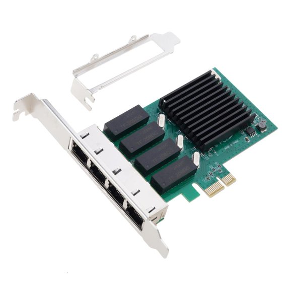POYOGA RTL8111H Lan Adapter Card 2500Mb 4 Ports PCI-E Network Controller RJ45 1000Mbps