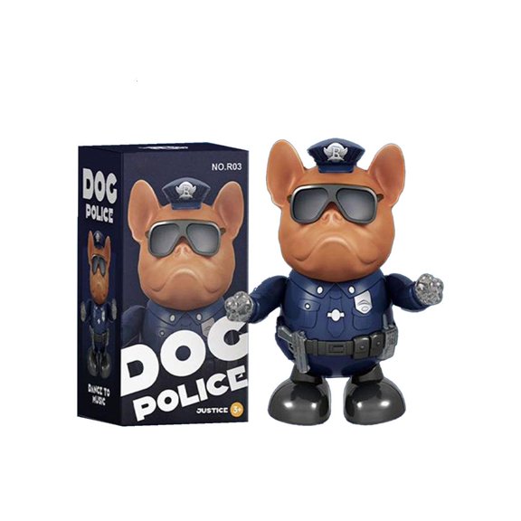 POYOGA Robotic Dancing Dog Cop Toy With Interactive Sound And Movement