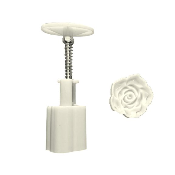 POYOGA Rose Lotus Moon Cake Mould Set Cake Model Printed with Embossed Baking Tool
