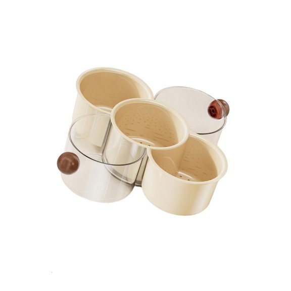 POYOGA Rotating Serving Dish With 6 Compartments Ideal For Entertaining Guests