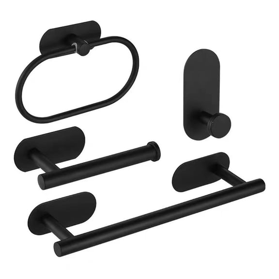 POYOGA Set of 4 Multifunctional Towel Bracket Wall Mounted Wear Resistant Rack Bar