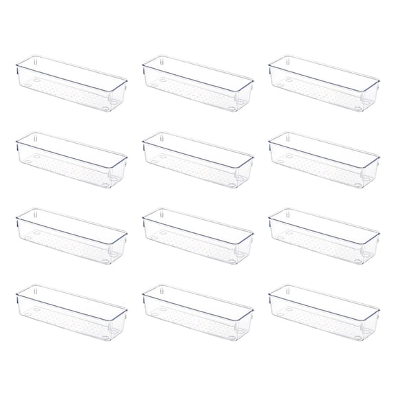 POYOGA Stackable Acrylic Drawer Inserts Dense Cosmetic Bathroom Organizers