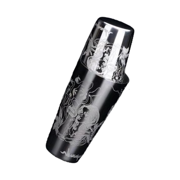 POYOGA Stainless Steel Engraving Cocktail Shaker Gift for Mixologists and Bartenders