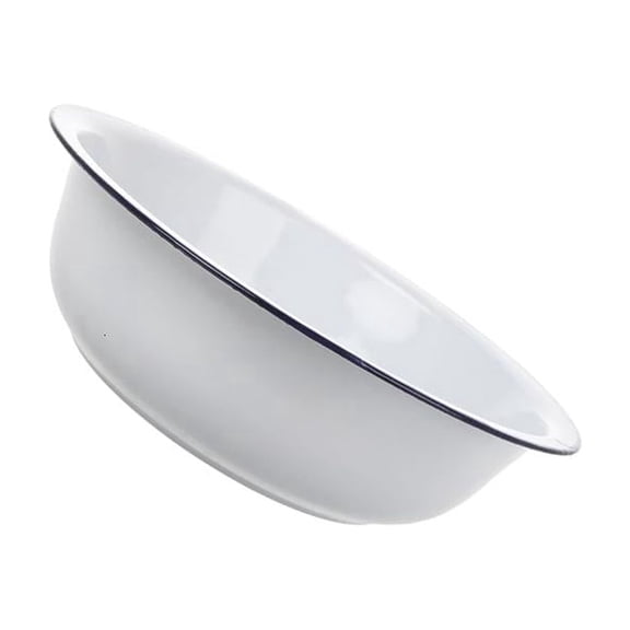 POYOGA Stirring Bowl Safe For Food Preparation Family Use Washing Basin Enamelware